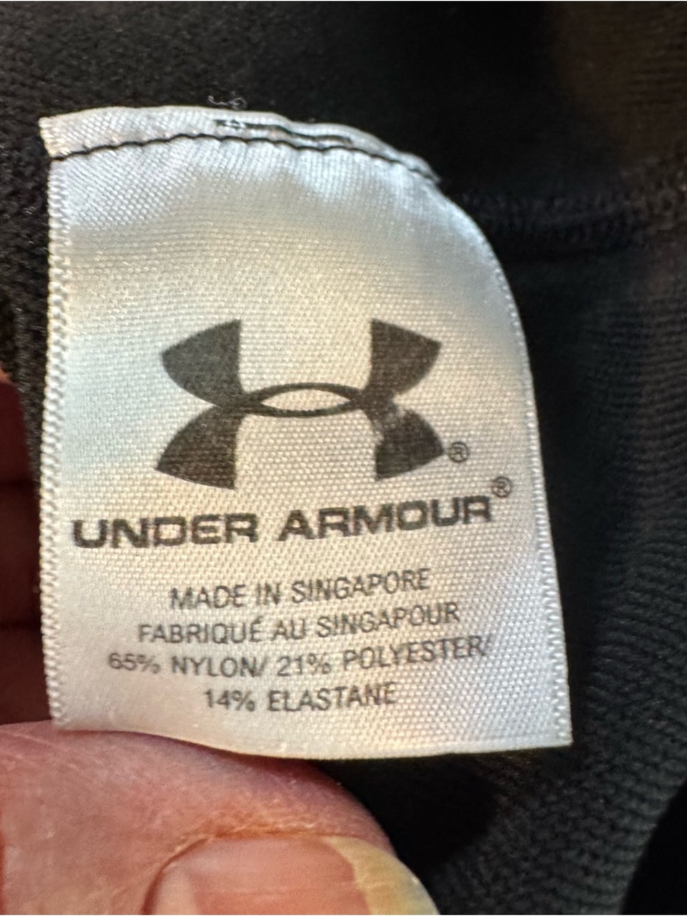 Under Armour Size Large Red/Black Ny/Poly/Elas Fitted Base Layer Mock Neck Top - Picture 10 of 11